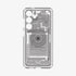 ACS07294 - Galaxy S24 Ultra Case Ultra Hybrid Zero One in Zero One White showing the back